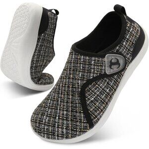 👑Women's Comfortable Walking Shoes White Black Breathable Sneakers Closed Toe